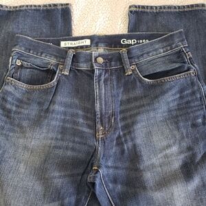 GAP 1969 Straight Medium Wash Denim Jeans | Mens 32x34